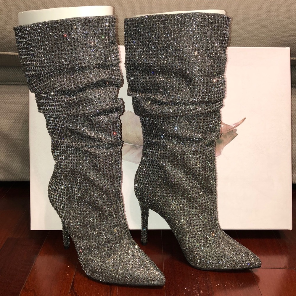 New Jessica Simpson Pewter slouch Boots